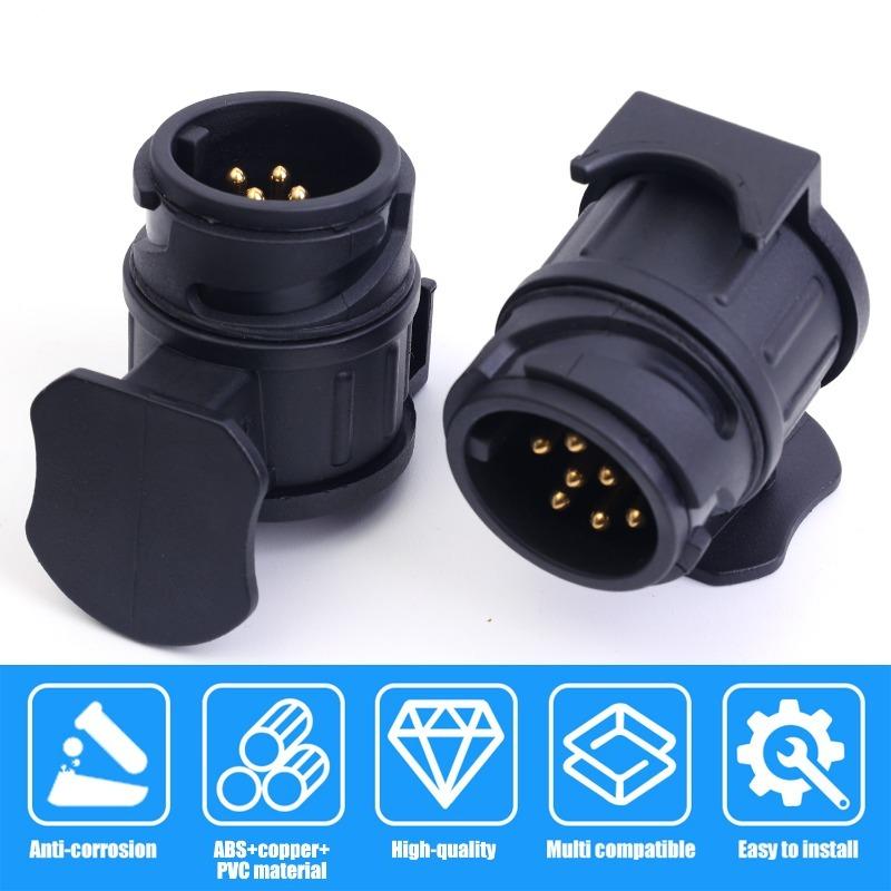 Trailer Plug Socket Adapter Protected Connection A30 Connector Car Accessories Euro Spec 13 To 7 Pin Trailer Adapter Adaptor