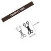 50 Pezzi Ganci Occhiello Metallici Resistenti Chiusure da Cucito per Reggiseno Riparazione Abbigliamento Gonne Pantaloni Progetti di Artigianato Gioielli