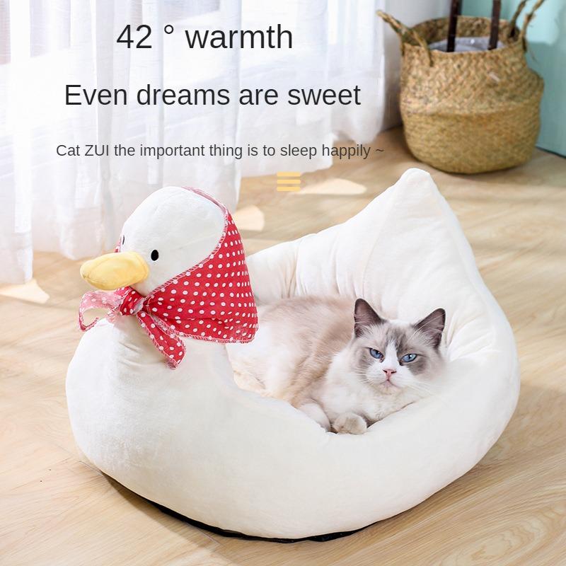 Yeni Karikatür Dört mevsim Evrensel Pet Kedi Kumu Yüksek Esneklik Bulut Pamuk Kedi Evi Evcil Hayvan Malzemeleri