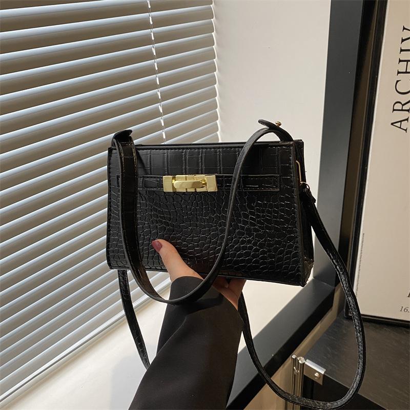 

Niche premium underarm bag retro fashion handbag premium temperament atmospheric shoulder messenger bag women s bag чёрный