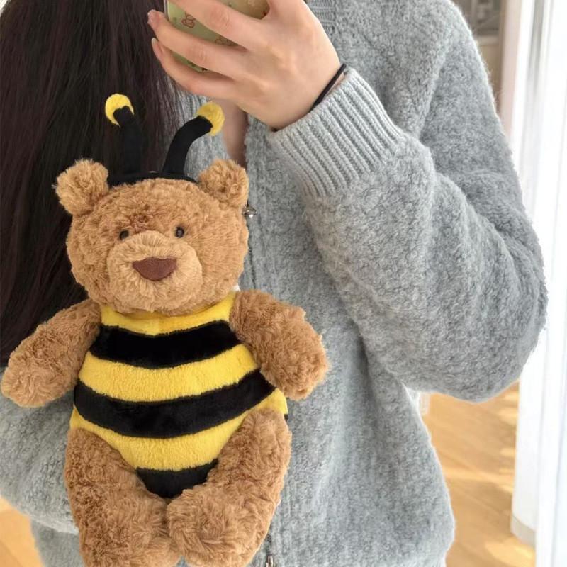 Teddy Bear Bee Soft Plush Toy With Short Plush Material For Teens And Adults