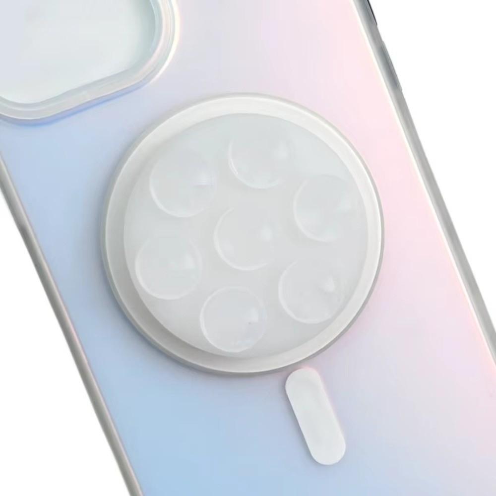 Round Suction Cup Phone Holder Silicone Pocket Finger Ring Holder Two-sided Suction Suction Pad Phone Stand