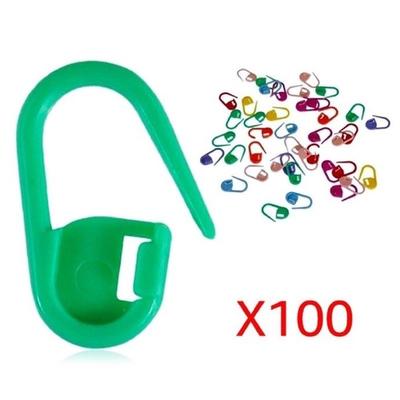 100PCS Colorful Mix Mini Knitting Crochet Locking Stitch Marker