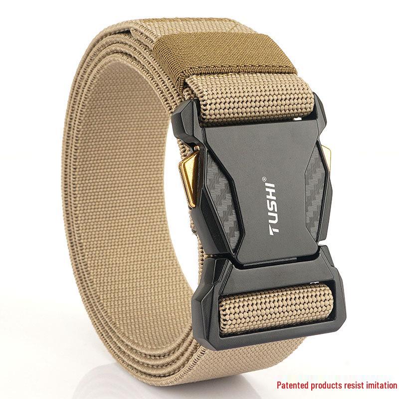 Men's Tactical Quick Release Nylon Elastic Belt