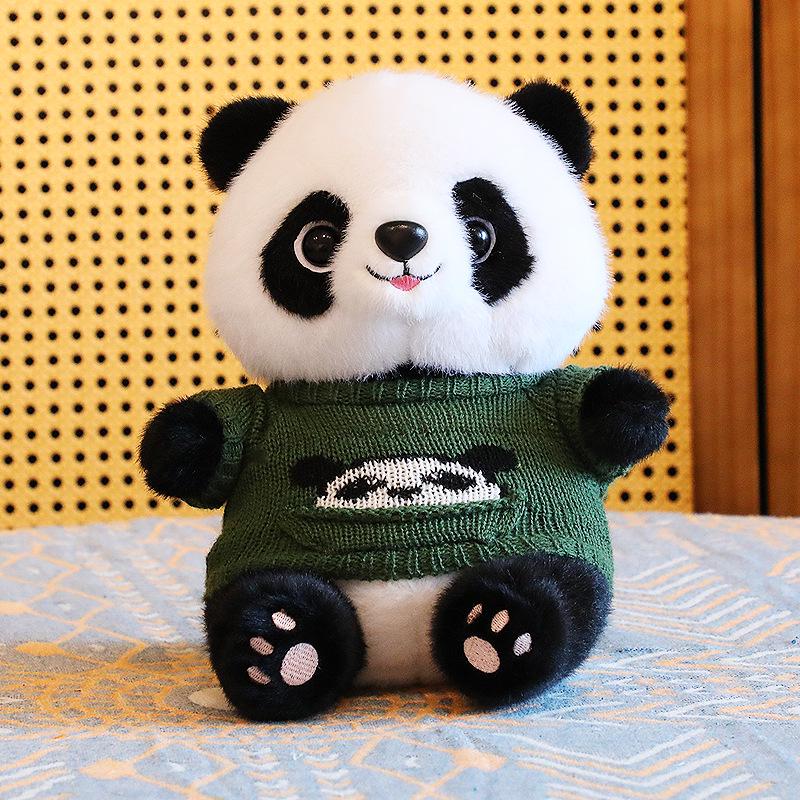 Adorable Plush Panda Doll - Children's Birthday Gift & Souvenir