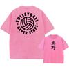 Anime Haikyuu!! Volleyball Hinata Shoyo Graphic Washed T Shirt Men Women Manga Tshirts Casual Loose T-shirt Harajuku Cotton Tops