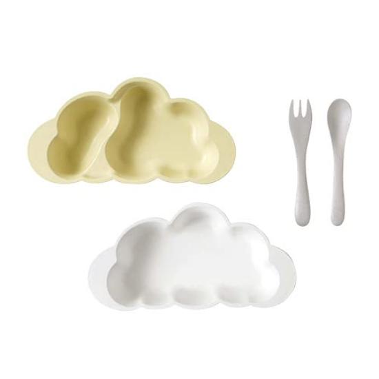 10mois Mamamanma Plate French 18251016 Set, Vanilla,