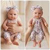 12" Purple Floral Romper Q-Elastic Elijah Reborn Silicone Doll - Perfect Child's Christmas Gift
