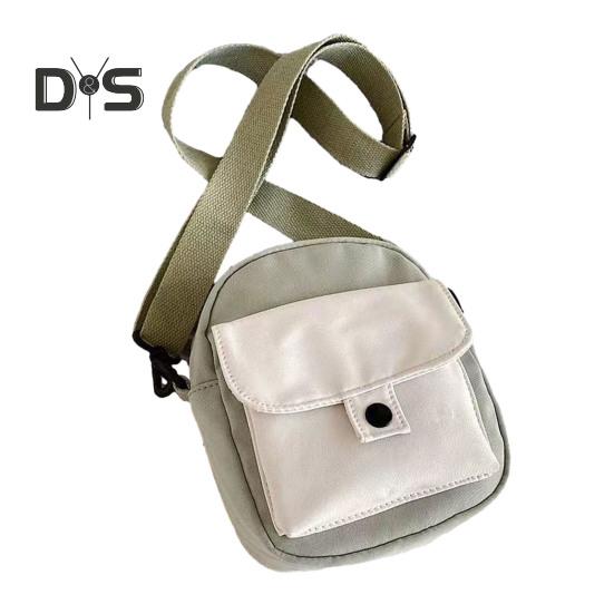 

Сумка через плечо из холста с мультяшным узором, застежка-молния, сумка через плечо с регулируемыми ремнями, сумка-тоут зелёный