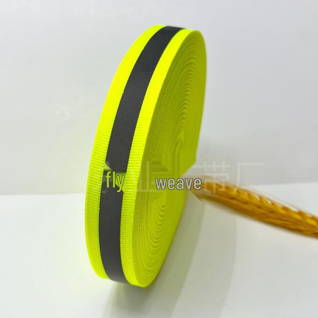 Fluorescent High Visibility Reflective Webbing for Night Safety