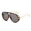 ins wind sunglasses, hip hop sunglasses, large frame pilot-style concave sunglasses, retro street shot-Z