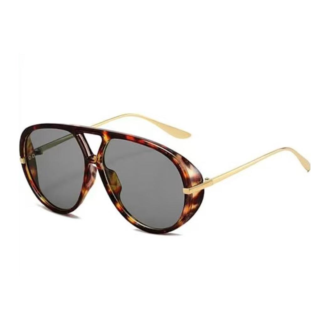 ins wind sunglasses, hip hop sunglasses, large frame pilot-style concave sunglasses, retro street shot-Z