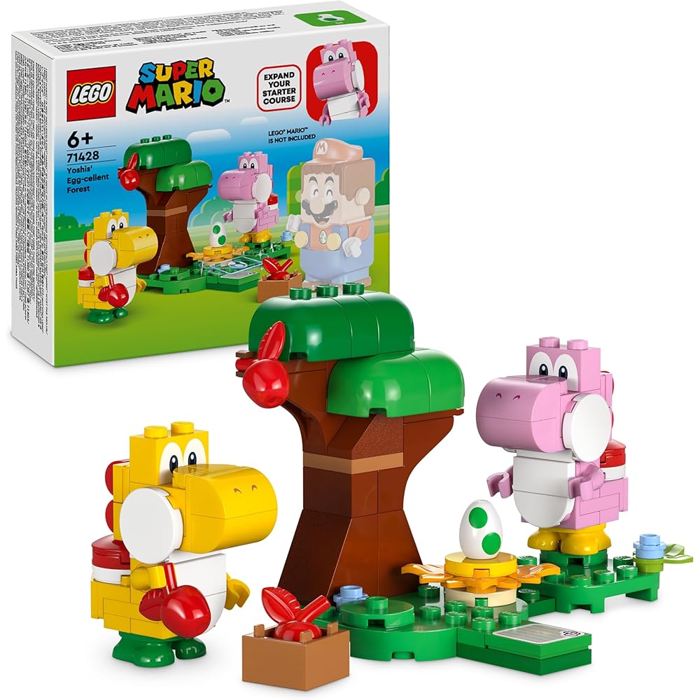 

LEGO Super Mario Yoshi and Egg Toy Set Building Blocks Educational Gift for Kids Ages 6-9