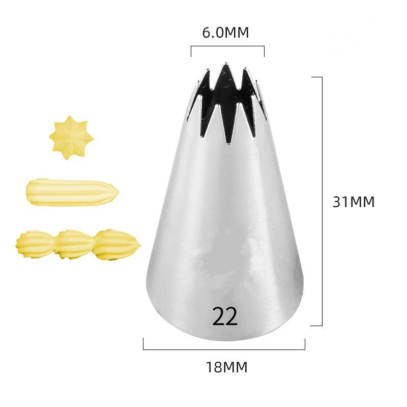 

Насадки из нержавеющей стали для крема для торта, пирожных, печенья, десертов, выпечки, украшения, рот, форма звезды, бесшовный соковыжималка, кухонные принадлежности