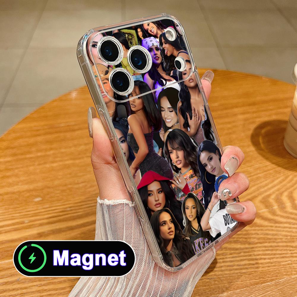 Fashion Becky G Clear TPU Magsafe Mobile Phone Case for iPhone 17 16 15 14 13 12 11 Air Pro Max Plus Mini Colorful Cover