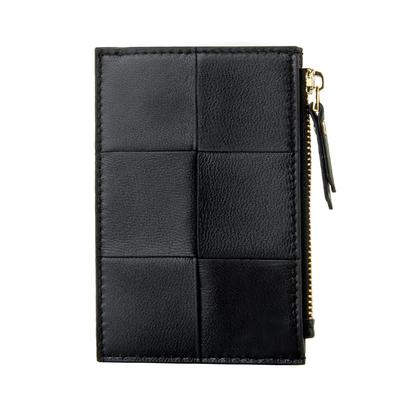Sheepskin Woven Leather Multi-Card Card Holder for Women Chic Fashionable Card Holder and Small Card Wallet Woman