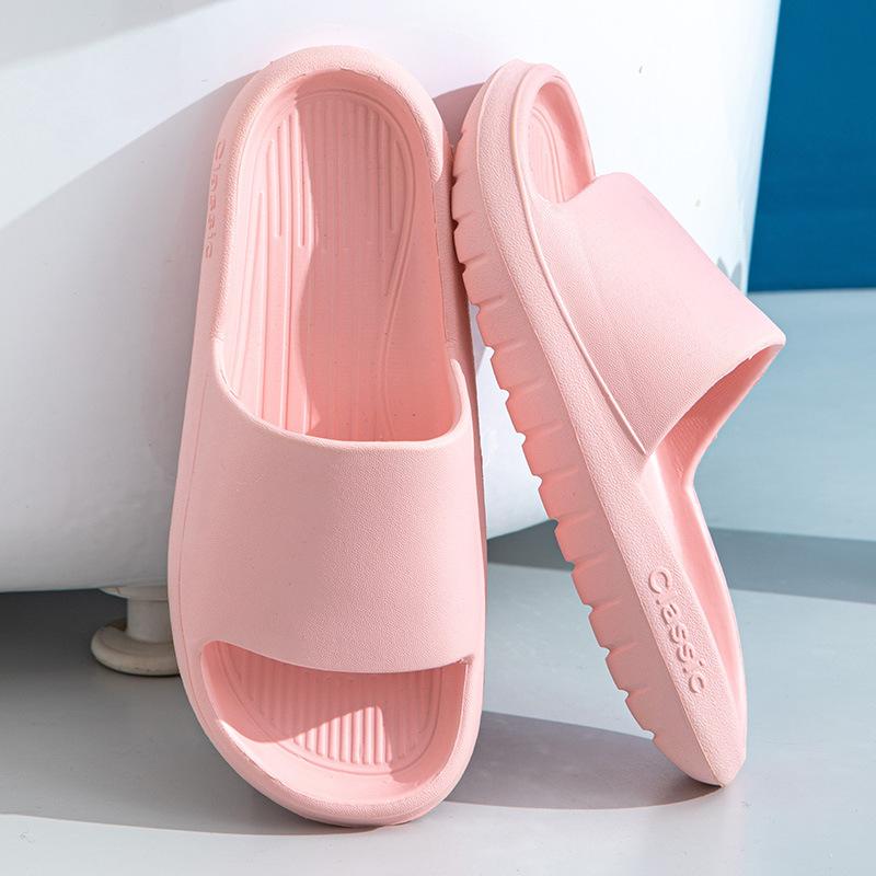 

Женские суперлегкие тапочки-облака, сандалии, летние пляжные женские шлепанцы на мягкой подошве, мужские и женские домашние нескользящие шлепанцы из ЭВА для ванной комнаты 36-37 розовый