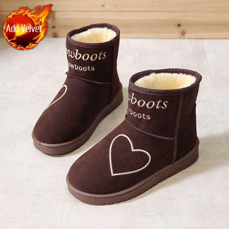 Fashion Soft Ankle Women's Snow Boots Chunky Love Designer Luxury on Offer Plush Warm Fashion 2025 Y2k New Rock Promotion Ladies Shoes