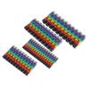 100/150Pcs For 2-3mm Wire 1.5mm², 2.5mm², 4mm², 6mm² Wire Number Box Cable Marker Colourful C-Type Marker Number Tag Label