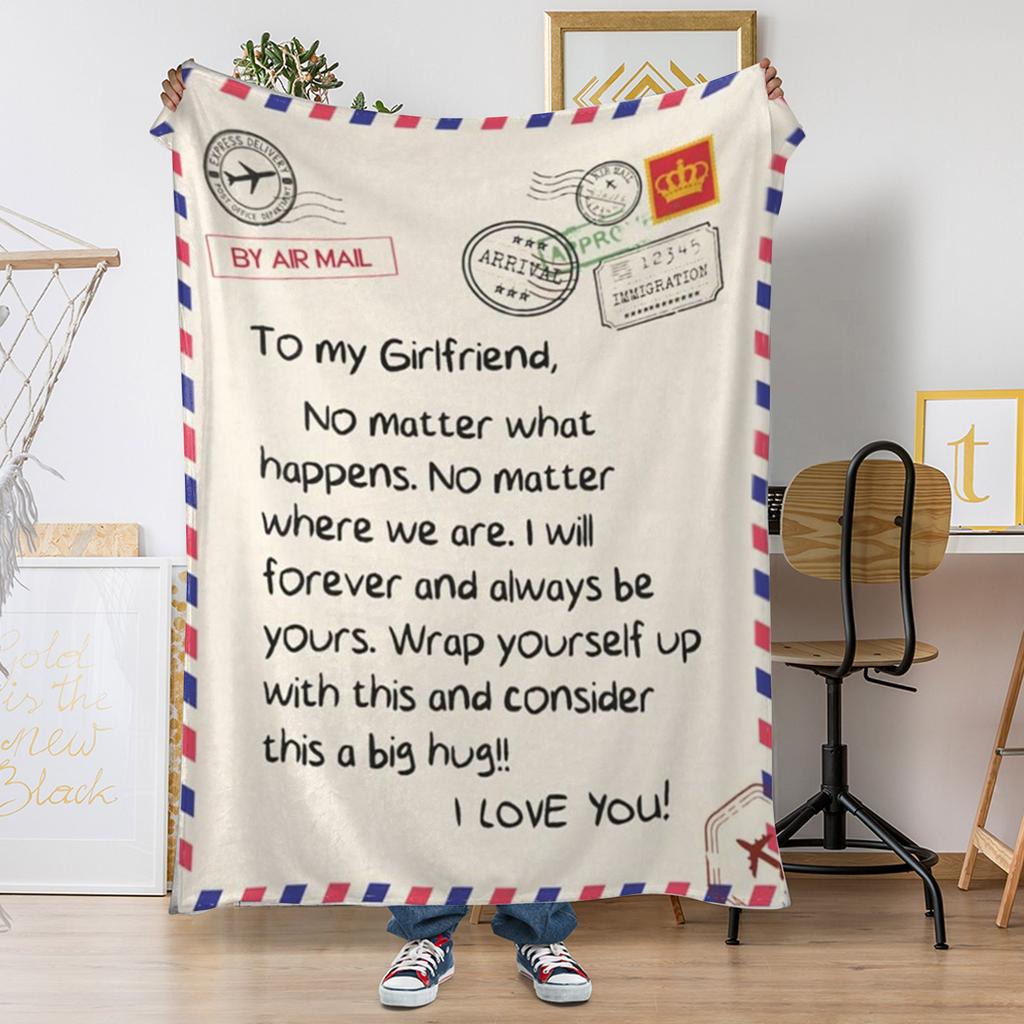 Flanell Digitaltrykt Teppe Sengteppe Lite Kasteteppe Fire Årstider Konvolutt-tematisk Flanellteppe Julegave