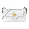 La Medusa Logo Zip Closure Mini Shoulder Bag Women Shoulder Bag White 1017739-DVIT2T-1W00V