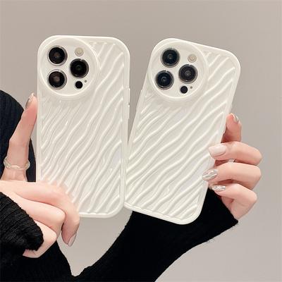 Moskado Wavy Water Ripple Pattern Phone Case For Iphone 14 11 13 12 Pro Max X Xr Xs Max 14 7 8 Plus Soft Tpu Back Cover Bumper