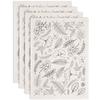 Paper Ceramic Decals Pottery Ceramics Clay Transfer Paper Underglaze Flower Paper Leaf 520x370mm Pattern: 48x33mm
