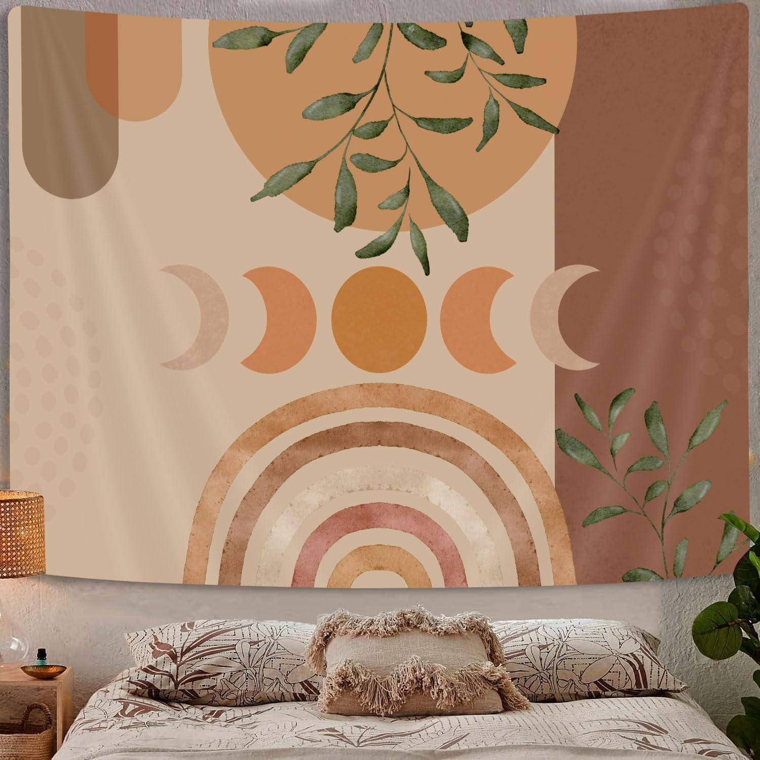 Vintage sun tapestry, boho retro 75x100 чёрный