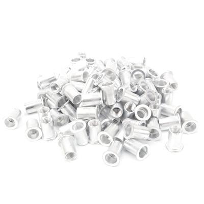 100 Pezzi Dadi Rivettati a Tiraggio Alluminio Testa Piatta Verticale Accessori Hardware WJ?30045M10