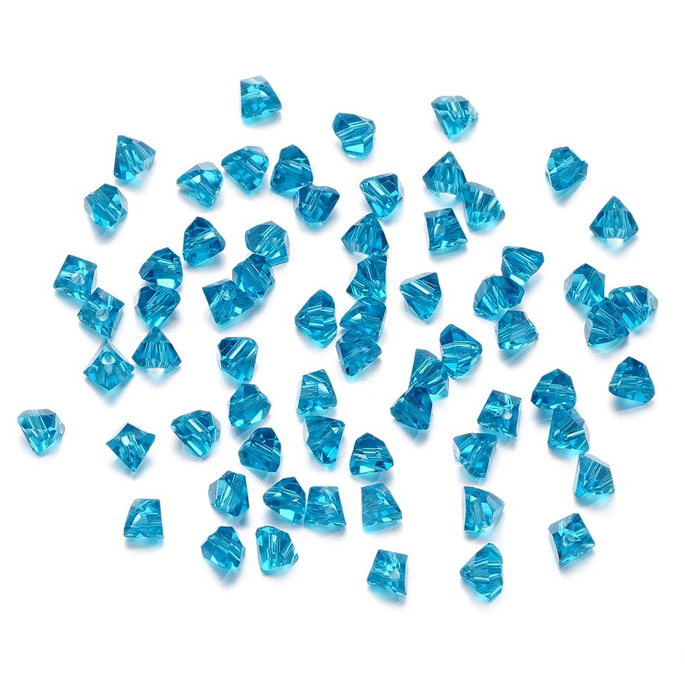A string 4mm 6mm Irregular Crystal Glass Beads Necklace Czech Rondelle Loose Beads For DIY Jewelry Bracelet Making Accessories