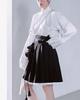 Tiemsseuli Goblin Fortune Pouch Pleated Wrap Skirt Black