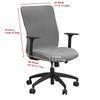 1PC Super Soft Velvet Office Chair Cover Stretch Dust-proof Gaming Armchair Slipcover Non-Slip Rotating Computer Seat Covers