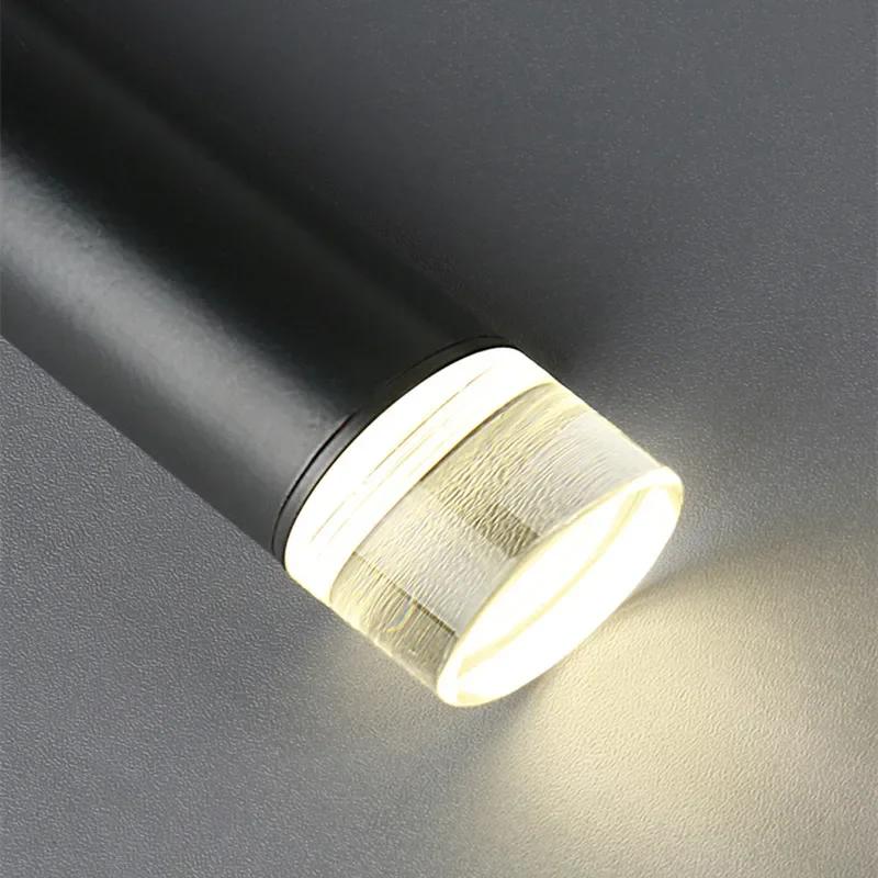 LED Restaurant Pendant Lamp Nordic Long Downlight Kitchen Dining Room Table Modern Black Hanging Chandelier Office Cafe Lighting