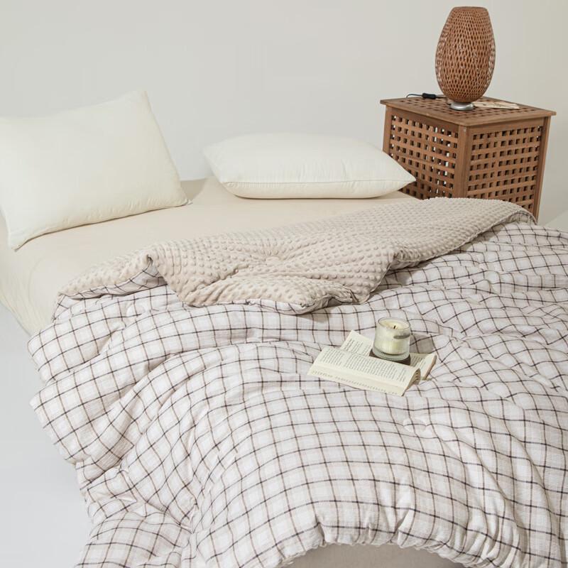 Muji Linen Bean Velvet Warm Quilt