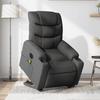Vidaxl Poltrona Elevatória Massageadora, Elétrica, Reclinável, Cinza Escuro