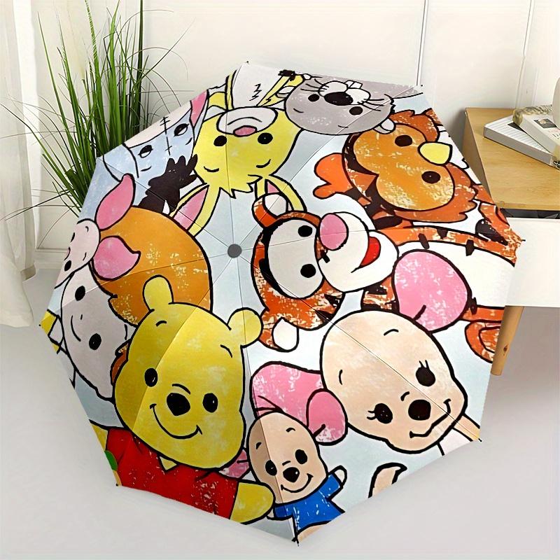 

Winnie the Pooh, Tigger Automatic Opening and Closing Umbrella, Compact Travel Umbrella, Lightweight and Portable, Suitable for Beach Commut