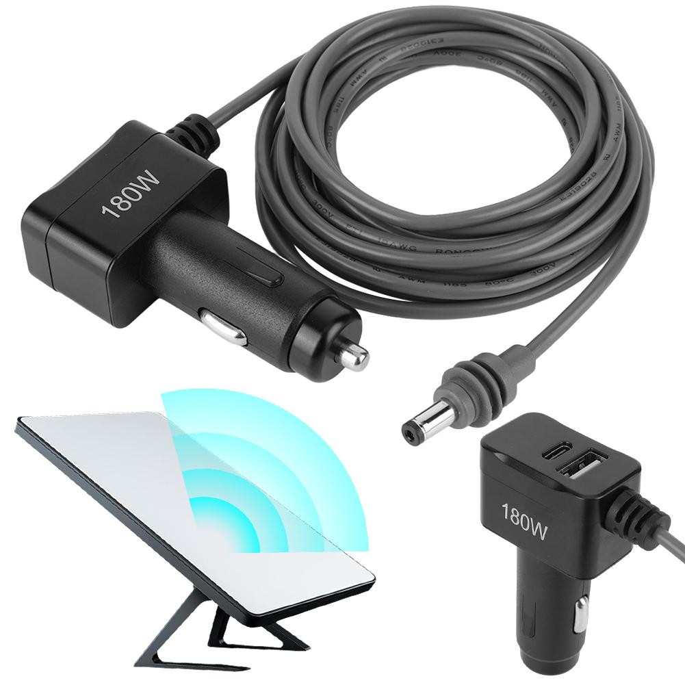 

Для Starlink Mini 3-в-1 Автомобільний зарядний кабель USB C/USB A Порти 12В-24В Адаптер прикурювача для аксесуарів Starlink Mini CHINA