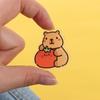 Cute Capybara Brooch Kapibara Animal Badge Exquisite Capibara Pin  Party