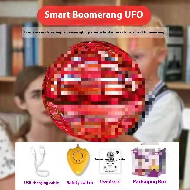 

UFO Smart Induction Gyratory Ball Magic Flying Ball Suspension Ball Fingertip Gyro Magic Ball Children s Toy красный