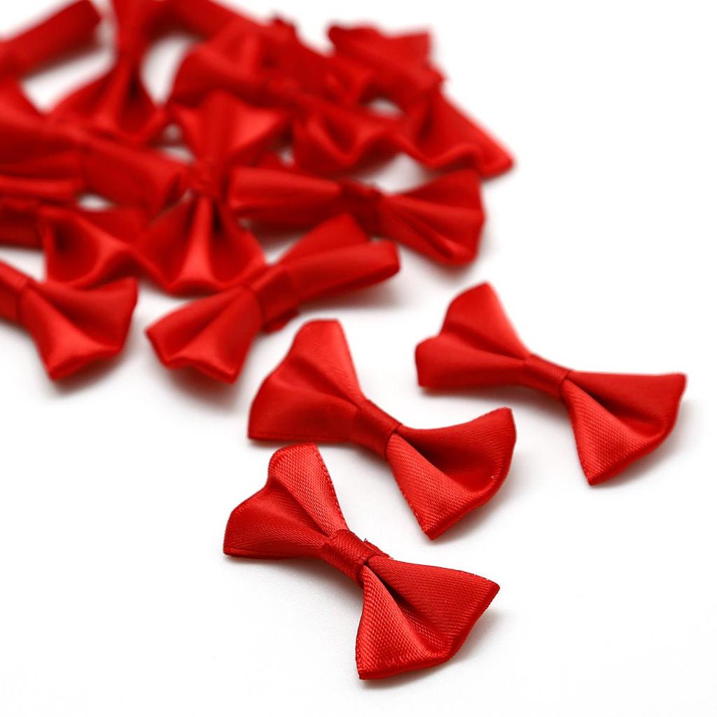 3x1,5 cm Mini panglica de satin flori de inalta calitate fundita pentru cusut nunta papion Decorat handcrafted haircraft