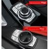 Chrome IDrive Multi Media Button Decor Cover Trim For BMW 1 3 4 5 6 X5 X6 X1 X3