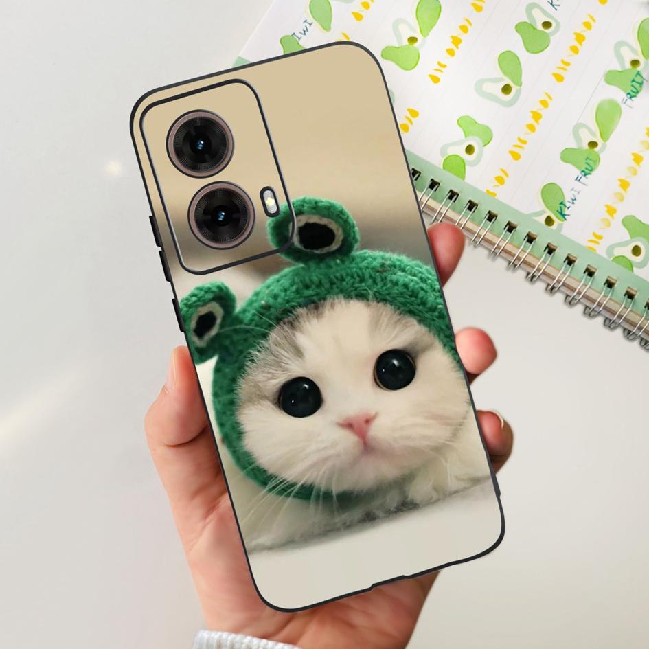 For Motorola Moto G85 Case MotoG85 5G 2024 Fashion Flower Soft Silicone Phone Cover For Motorola G85 MOTO G 85 Protective Fundas