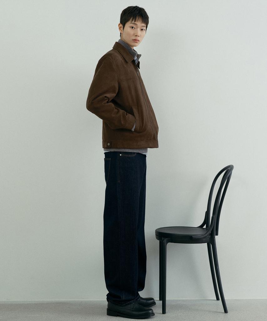 MINDBRIDGE Suede Semi-Overfit Trucker Jacket - 2 Colors