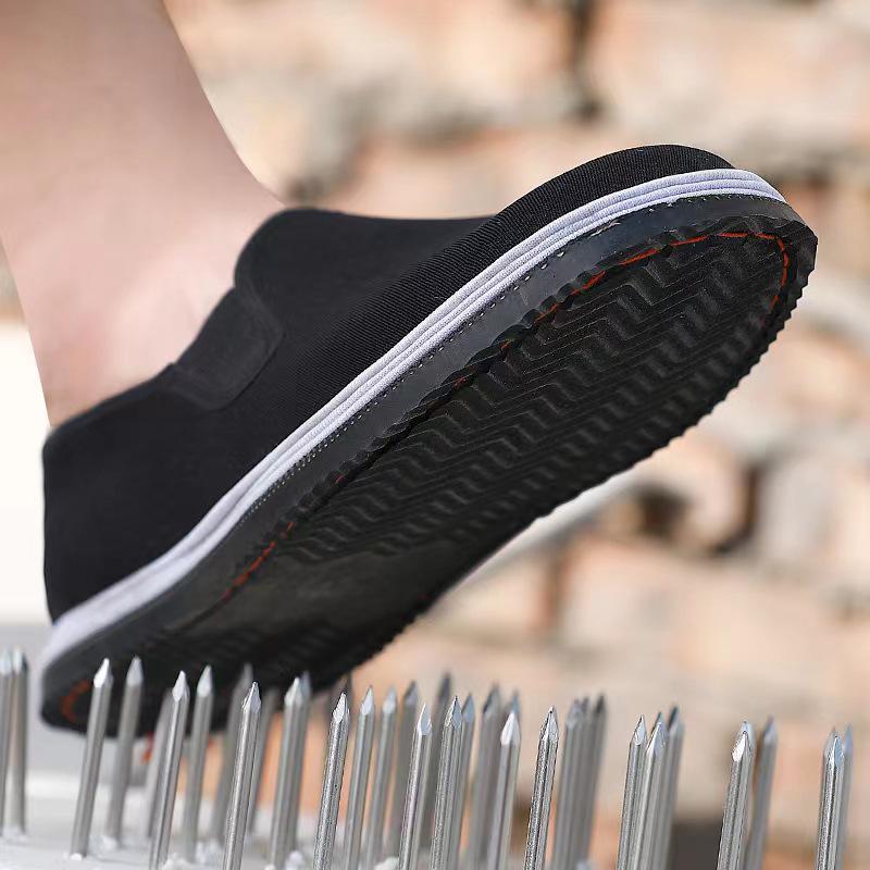 Handmade Old Beijing Rubber Sole Cloth Shoes with Breathable, Wear-Resistant Thousand-Layer Tire Soles
