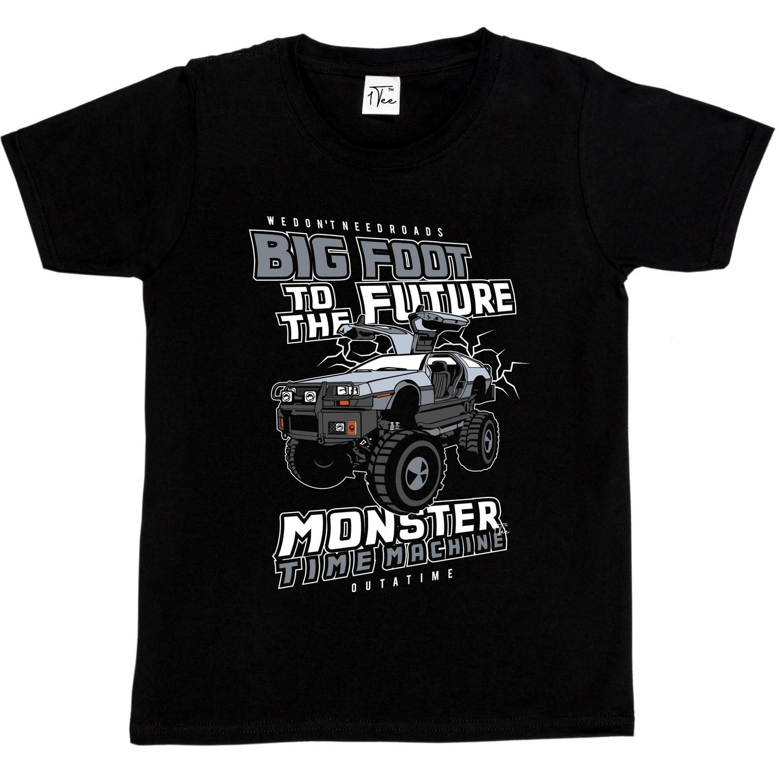 1Tee Kids Boys Big foot Monster Truck T-Shirt S