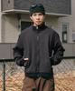 Zero Stripe Full Zip Finger Hole Sweatshirt [Charcoal]