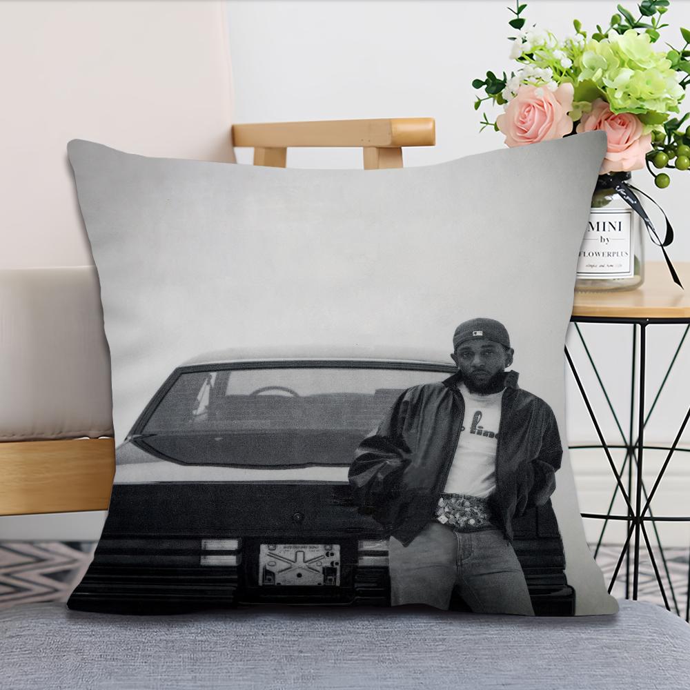 K-Кендрик Ламар GNX Чехол для подушки в стиле рэп-фанатов Квадратный Декор для дома Дизайн с принтом 16x16Inch