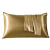 1pc Satin Pillowcase Breathable Soft Envelope Closure Satin Pillow Cases Solid Color Bedding Accessories Smooth Pillow Covers