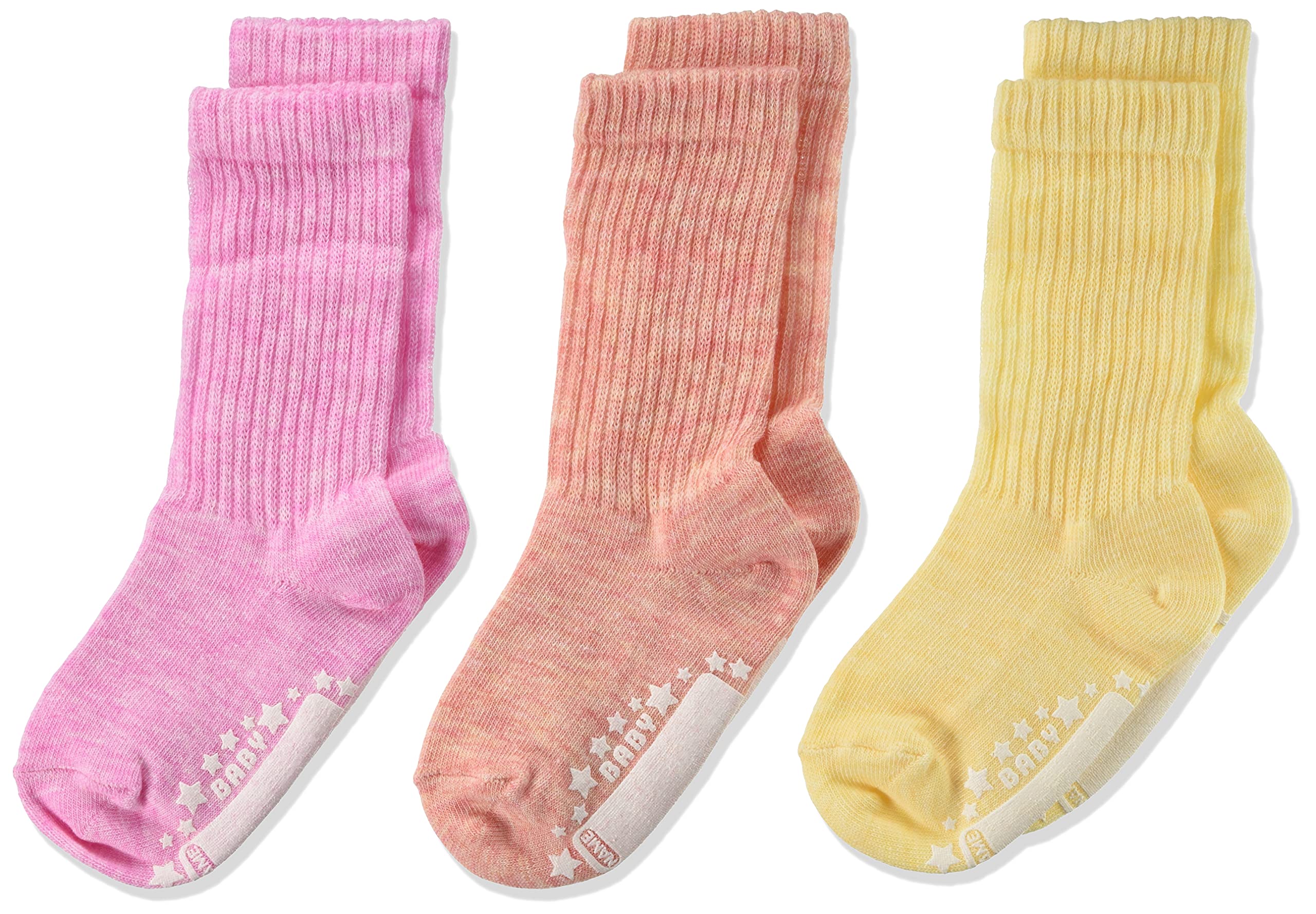 

Baby Story 3 Pairs Marble Color Socks 15cm 18cm Pink 6017 Made in Japan (for Kids) -