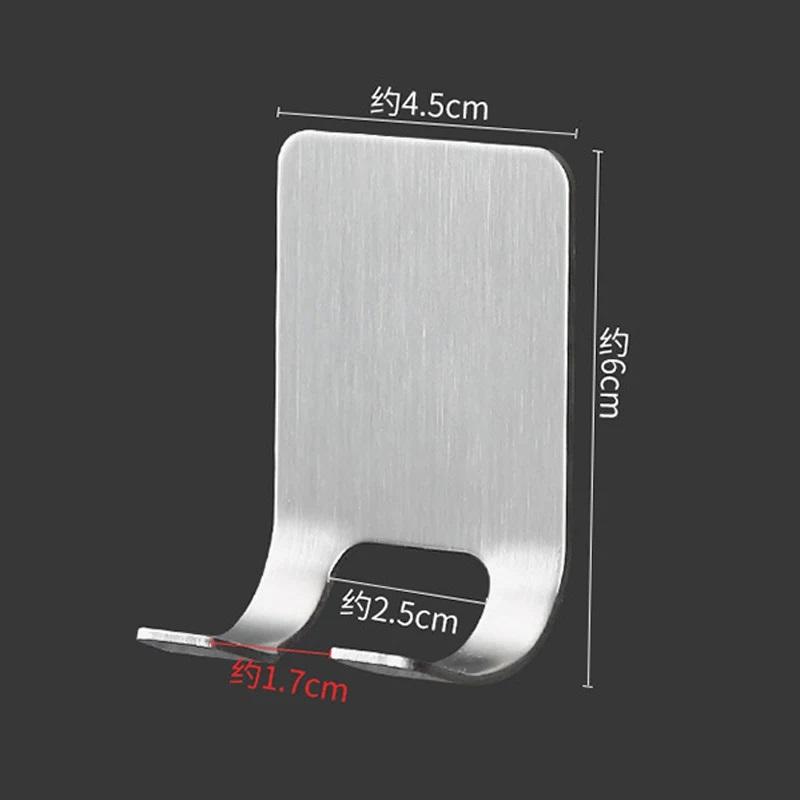 304 Stainless Steel Razors Holder No-Punch Bathroom Men Shaving Shaver Razor Stand Shelf Razor Storage Rack Bathroom Organizer